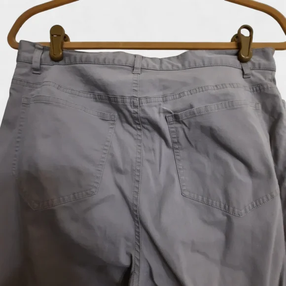 LAFAYETTE 148 Curvy Slim Straight Stretch Pant Chino Work Jean Taupe Grey 8 - Picture 5 of 8